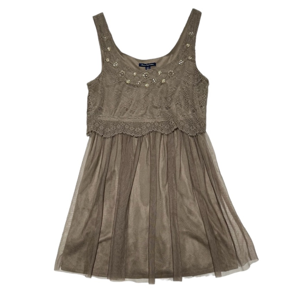 American Eagle Outfitters Beaded Lace and Tulle dress